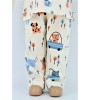 Erkek Bebek Pijama Badi Ve Pantolon 2'li Takım